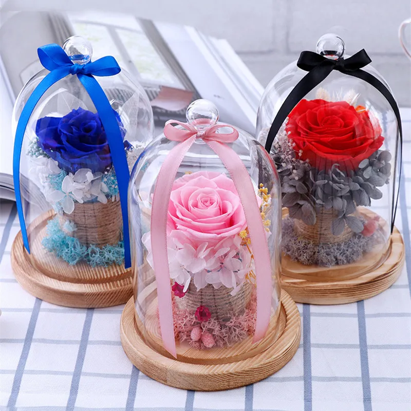 Glass Cover Preserved Fresh Rose Eternal Dired Flowers For Wedding Marriage Home Party Decoration Valentine'S Day Gift Nature
Glass Cover Preserved Fresh Rose Eternal Dired Flowers For Wedding Marriage Home Party Decoration Valentine'S Day Gift Nature