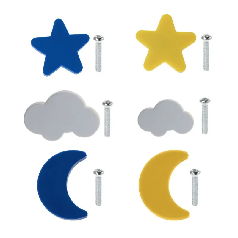 Children Room Knobs Soft Rubber Handles Star Moon Cloud Furniture Drawer Pulls 94PC
Children Room Knobs Soft Rubber Handles Star Moon Cloud Furniture Drawer Pulls 94PC