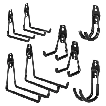 8 Pack Heavy Duty Garage Storage Hooks for Ladders & Tools, Wall Mount Garage Hanger Organizer with Anti-Slip Coating 
8 Pack Heavy Duty Garage Storage Hooks for Ladders & Tools, Wall Mount Garage Hanger Organizer with Anti-Slip Coating