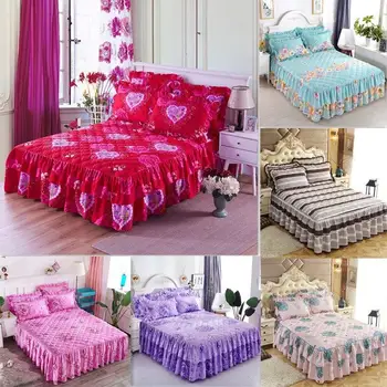 Bed Skirt Quilted Polyester Bed Sheet Printed Bedding Twin Queen King Size BedSpread Bed Cover Set Mattress Cover couvre lit
Bed Skirt Quilted Polyester Bed Sheet Printed Bedding Twin Queen King Size BedSpread Bed Cover Set Mattress Cover couvre lit