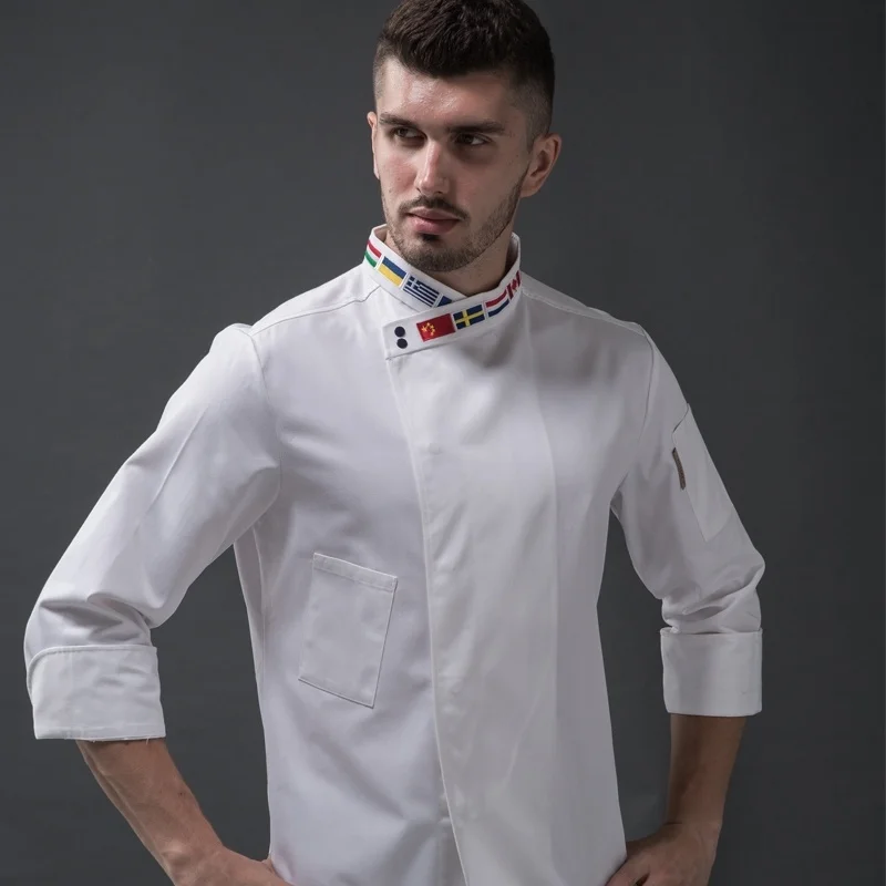 Crossover Collar Chef Jacket Men Women Kitchen Hotel Restaurant Cook Clothes Chef Restaurant Uniform
Crossover Collar Chef Jacket Men Women Kitchen Hotel Restaurant Cook Clothes Chef Restaurant Uniform