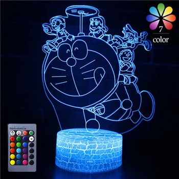 Colorful 3D Lamp Illusion Night Light Remote Or Touch Control 16 Colors LED Table Lamp Cartoon Doraemon Night Lamp Home Decor
Colorful 3D Lamp Illusion Night Light Remote Or Touch Control 16 Colors LED Table Lamp Cartoon Doraemon Night Lamp Home Decor