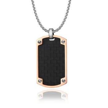 Carbon Fiber Pendant Dog Tag Men's Necklace for Military Army Soldier Jewelry Gift Stainless Steel 24Inch Chain Link
Carbon Fiber Pendant Dog Tag Men's Necklace for Military Army Soldier Jewelry Gift Stainless Steel 24Inch Chain Link