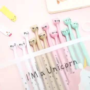 12pcs Korean Gel Pen Cute Cat Kitty Creative School Supply Signature Ink Pens Freebies Kawai Candy Color Office Stationary 0.5mm 
12pcs Korean Gel Pen Cute Cat Kitty Creative School Supply Signature Ink Pens Freebies Kawai Candy Color Office Stationary 0.5mm