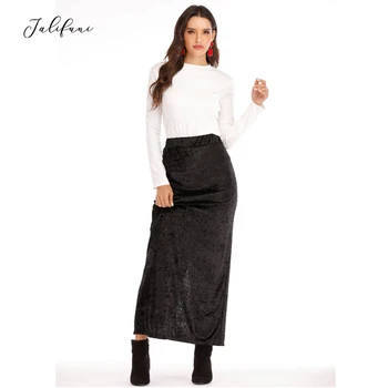 2020 Spring Women Vintage Split Straight Skirts High Waist Gold Velvet Long Skirt Casual Solid Stretchable Skirt Saias Feeme New
2020 Spring Women Vintage Split Straight Skirts High Waist Gold Velvet Long Skirt Casual Solid Stretchable Skirt Saias Feeme New