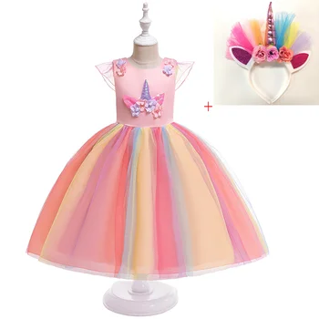 2019 Flower Girl Unicorn Tutu Dress Pastel Rainbow Princess Girls Birthday Party Dress Children Kids Halloween Unicornio Costume 
2019 Flower Girl Unicorn Tutu Dress Pastel Rainbow Princess Girls Birthday Party Dress Children Kids Halloween Unicornio Costume