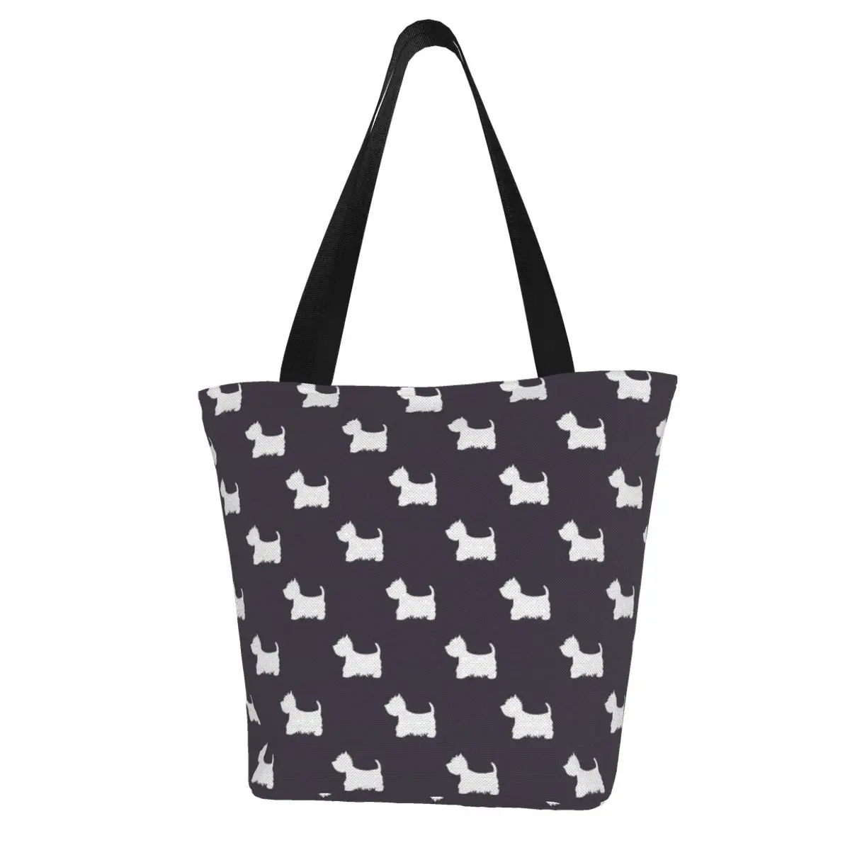 Милая эко-сумка для покупок с принтом собаки сумка-тоут в стиле Харадзюку Женская