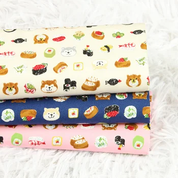 Half Yard Soft Breeze Cotton Fabric With Cartoon Bread Print Handmade DIY Bag Garment Cloth Material 100% Cotton CR-574 
Half Yard Soft Breeze Cotton Fabric With Cartoon Bread Print Handmade DIY Bag Garment Cloth Material 100% Cotton CR-574