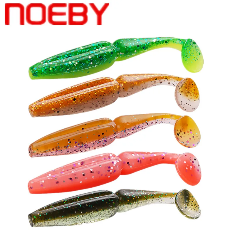 

NOEBY Fishing Lure 80mm 3.5g Soft Baits Fishing Wobbler Bass Bait Artificial Silicone Swimbait Carp Fishing Soft Lure Tackle