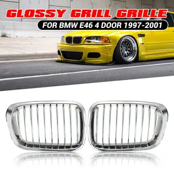 Pair Front Kidney Chrome Glossy Grill Grille Racing Grills For BMW E46 3 Series 4 Door 4 DR 1997 1008 1999 2000 2001
Pair Front Kidney Chrome Glossy Grill Grille Racing Grills For BMW E46 3 Series 4 Door 4 DR 1997 1008 1999 2000 2001