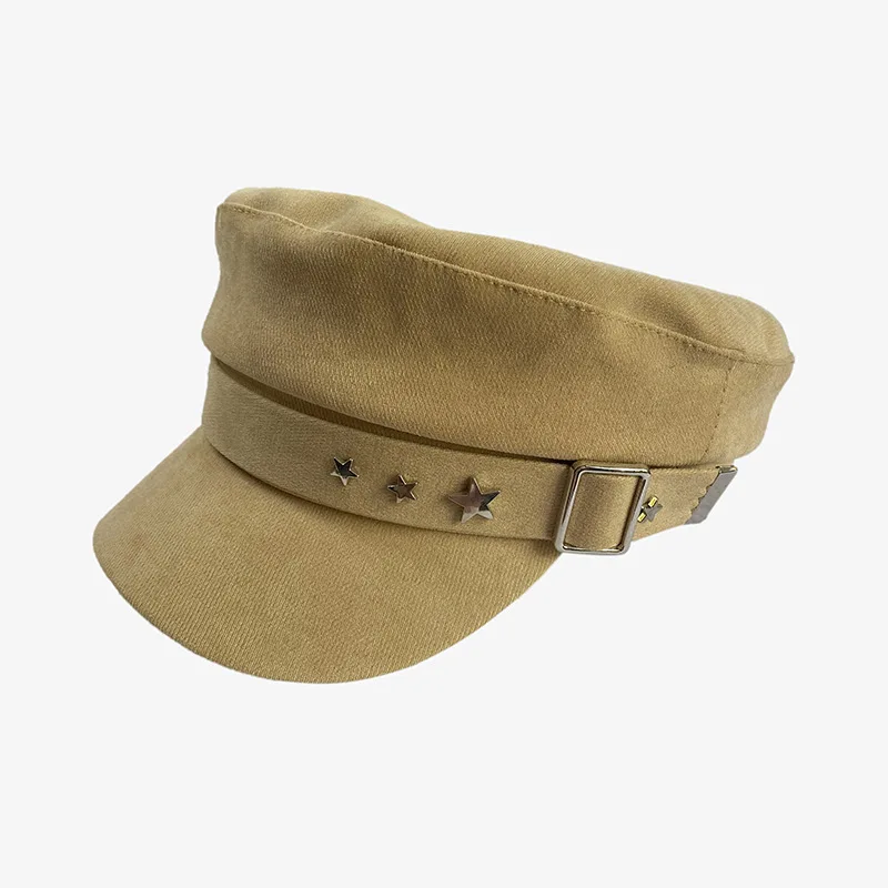 beret women Octagonal hat autumn and winter new metal five-pointed star flat navy hat men's tide wild fashion caps women 
beret women Octagonal hat autumn and winter new metal five-pointed star flat navy hat men's tide wild fashion caps women