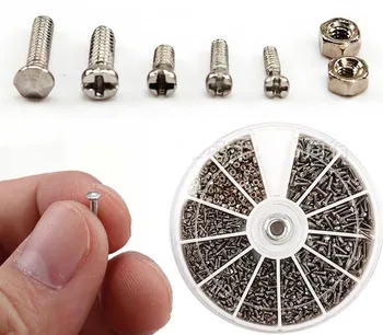 1Box (600pcs) 12 Kinds of Small Screws Nuts Assortment Kit M1 M1.2 M1.4 M1.6 screw for Watches Glassess Repair Tools tornillos
1Box (600pcs) 12 Kinds of Small Screws Nuts Assortment Kit M1 M1.2 M1.4 M1.6 screw for Watches Glassess Repair Tools tornillos