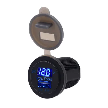 USB Car Mobile Phone Quick Charger Automobile Yacht Modified Voltmeter Voltage Detection 2 In 1 Adapter
USB Car Mobile Phone Quick Charger Automobile Yacht Modified Voltmeter Voltage Detection 2 In 1 Adapter