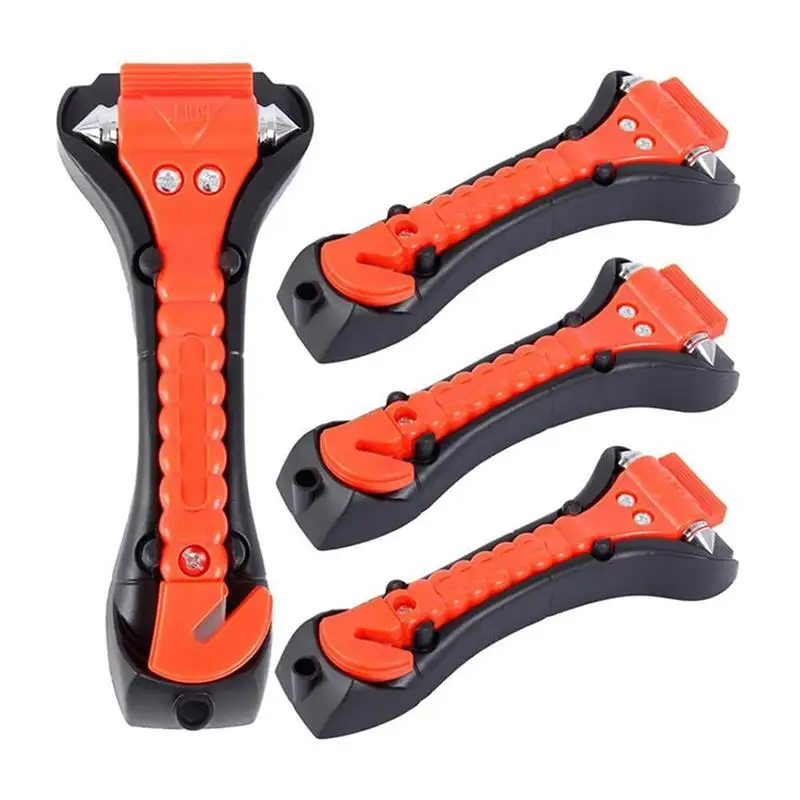 4pcs Car Safety Antiskid Hammer with Seat belt Cutter Car emergency Safety Hammer Life Saving Escape Emergency Hammer Tool
4pcs Car Safety Antiskid Hammer with Seat belt Cutter Car emergency Safety Hammer Life Saving Escape Emergency Hammer Tool