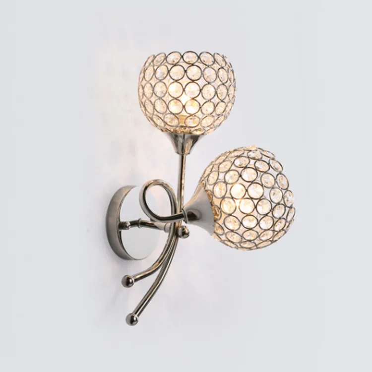 Simple European living room wall lamp corridor bedroom bedside LED crystal lamp warm romantic crystal
Simple European living room wall lamp corridor bedroom bedside LED crystal lamp warm romantic crystal