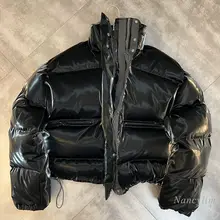 2021 Winter Short Parka for Women Stand Collar Long Sleeve Drawstring Elastic Sweet Cool Street Matte Coat Cotton-Padded Thick
2021 Winter Short Parka for Women Stand Collar Long Sleeve Drawstring Elastic Sweet Cool Street Matte Coat Cotton-Padded Thick