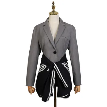 SONDR 2020 New Spring Single Chest Contracts Female Jacket Two-piece Set Colors Big Bow Waist OL Suit Cover Hips Sexy
SONDR 2020 New Spring Single Chest Contracts Female Jacket Two-piece Set Colors Big Bow Waist OL Suit Cover Hips Sexy