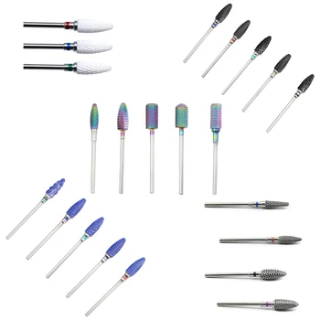 27 Type Rainbow Tungsten Carbide Ceramic Nail Drill Bits Suitable for all Nail machines For Electric Drill Manicure Accessory 
27 Type Rainbow Tungsten Carbide Ceramic Nail Drill Bits Suitable for all Nail machines For Electric Drill Manicure Accessory