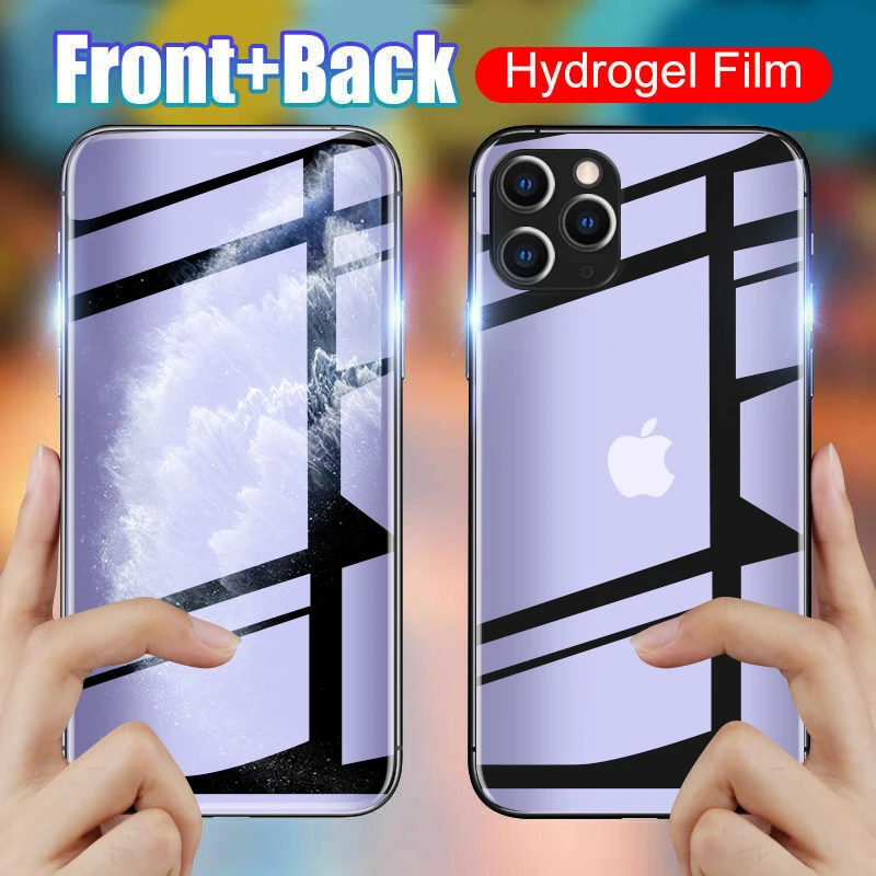 Front & Back Hydrogel Flim For iPhone 11 Pro Max 7 8 6 6S Plus For iPhone XR X XS MAX Full Cover Screen Protector Not Glass
Front & Back Hydrogel Flim For iPhone 11 Pro Max 7 8 6 6S Plus For iPhone XR X XS MAX Full Cover Screen Protector Not Glass