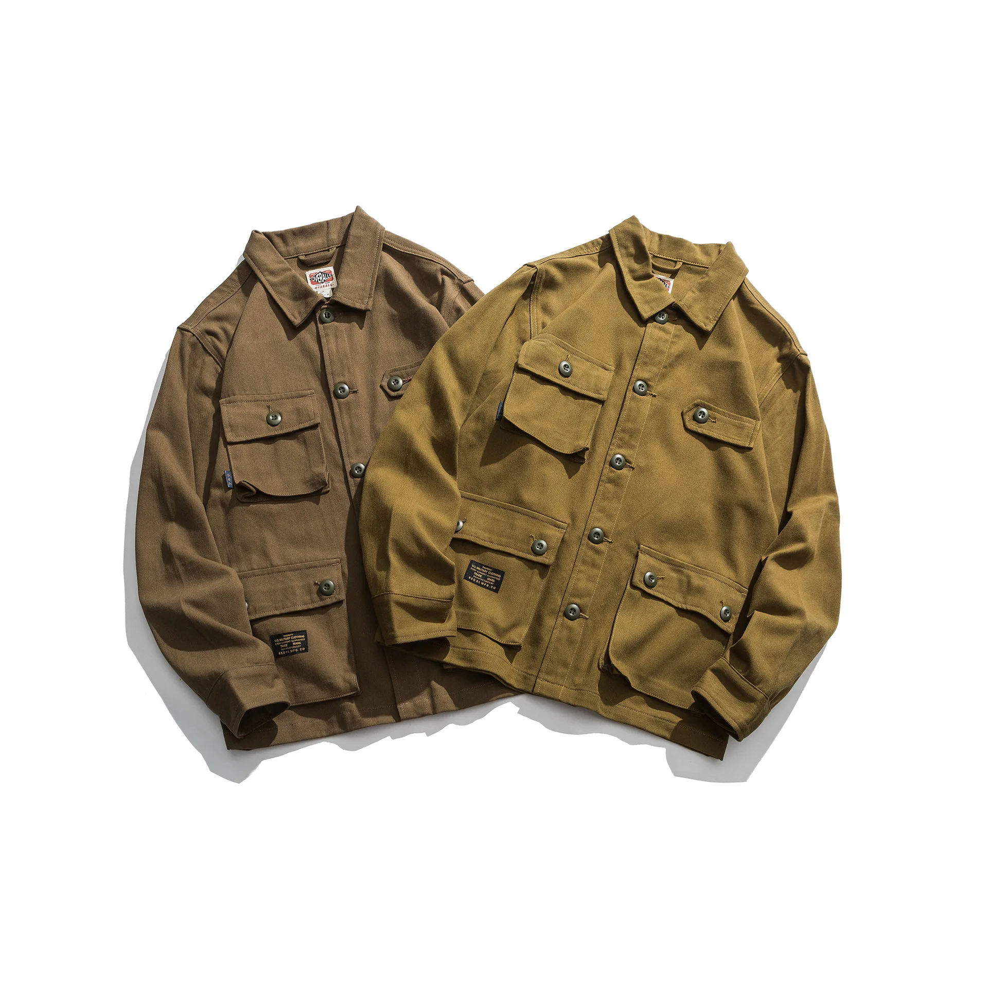 Wu Airlines May Kaji Retro Tooling Jacket Men's Military-Style Multi-pockets Thick Fold-down Collar Motorcycle Jacket Men's Fash
Wu Airlines May Kaji Retro Tooling Jacket Men's Military-Style Multi-pockets Thick Fold-down Collar Motorcycle Jacket Men's Fash