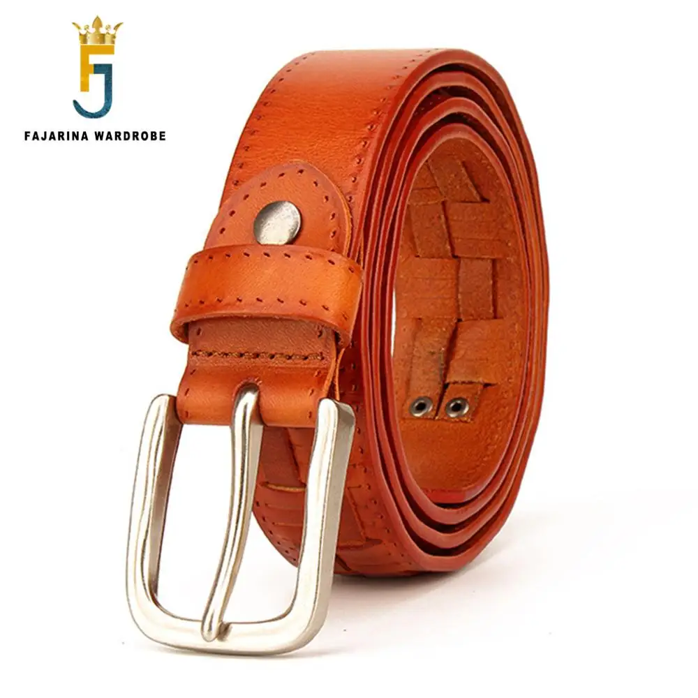 FAJARINA High-grade Cow Cowhide Belt 100% Pure Cowhide Genuine Leather Skin Fashionable Weave Pattern Belts for Men N17FJ779
FAJARINA High-grade Cow Cowhide Belt 100% Pure Cowhide Genuine Leather Skin Fashionable Weave Pattern Belts for Men N17FJ779