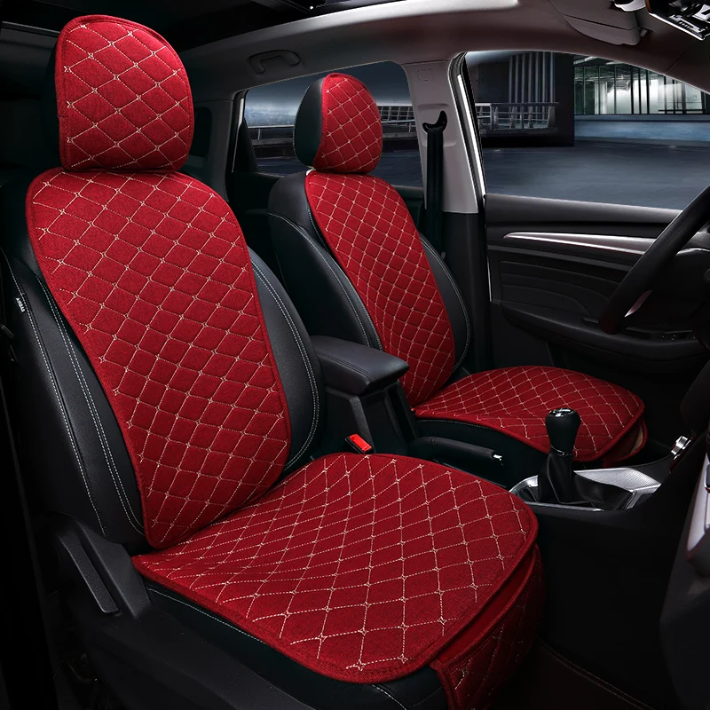Front Car Seat Cover With Backrest Universal Breathable Linen Seat Cushion Protection Mat Pad Auto Seat Fit Interior Accessories
Front Car Seat Cover With Backrest Universal Breathable Linen Seat Cushion Protection Mat Pad Auto Seat Fit Interior Accessories