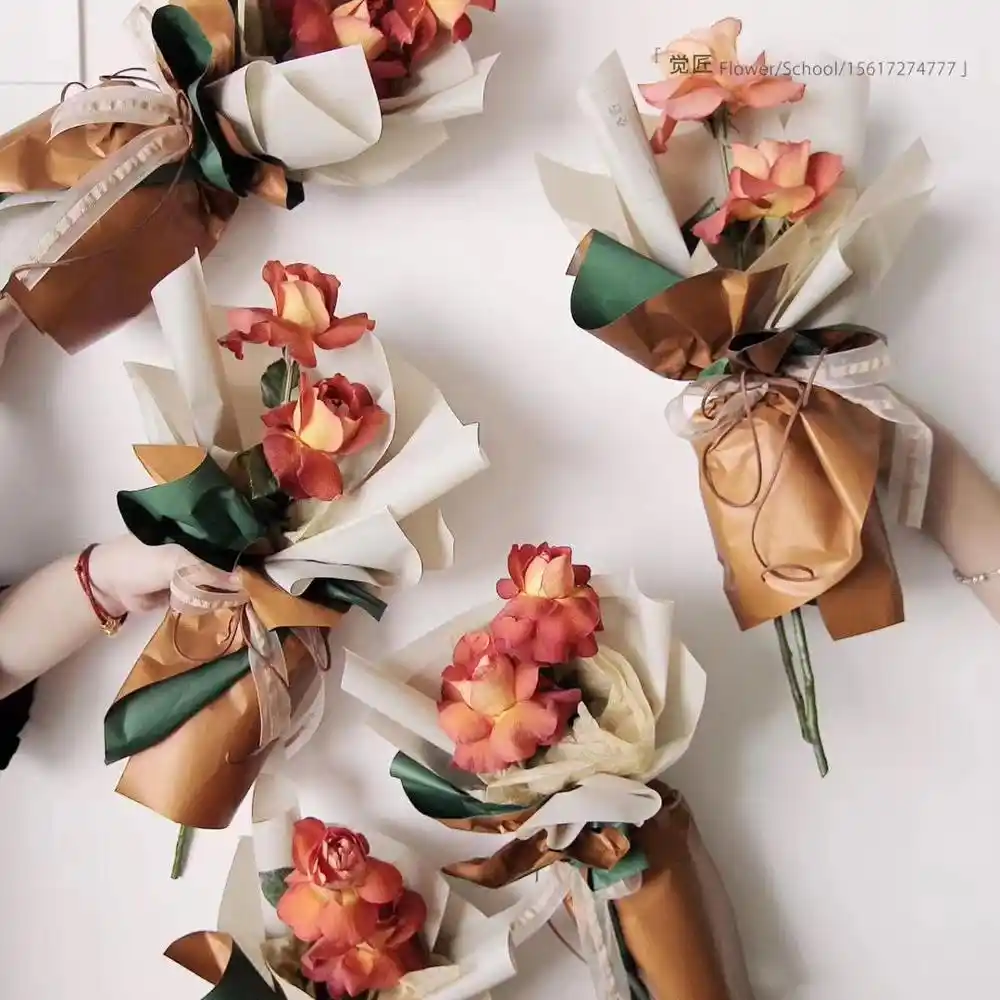flower wrapping paper most popular rose wedding