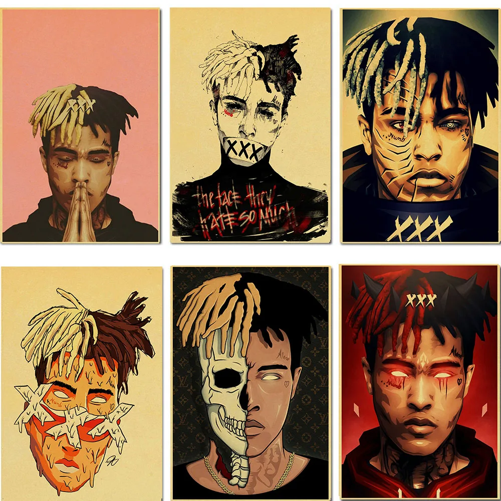 Американский rapper XXXTentacion ретро постер винтажный настенный Декор для дома бара