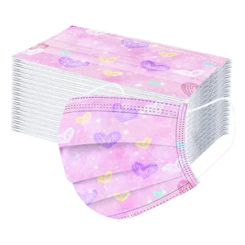 50pc Adult Mask Tie-dye Love Printed Mascarilla Con Diseno Three-layer Nonwove Mascarillas Desechables Breathable Windproof Mask 
50pc Adult Mask Tie-dye Love Printed Mascarilla Con Diseno Three-layer Nonwove Mascarillas Desechables Breathable Windproof Mask