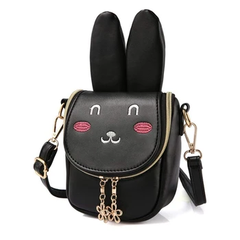 Super Cute Girls Purse Bunny Ear Shoulder Bag Messenger Bag Girls Gifts (Pattern 1 Black) 
Super Cute Girls Purse Bunny Ear Shoulder Bag Messenger Bag Girls Gifts (Pattern 1 Black)