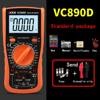 High-precision digital multimeter digital display universal table buzzer capacitor VC890D
High-precision digital multimeter digital display universal table buzzer capacitor VC890D
