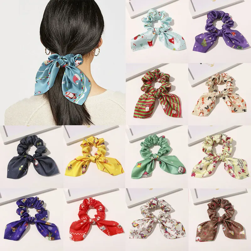 Streamers Santa Claus Print Hair Ties Christmas Hair Scrunchies Rabbit Ears Hair Ring Elastic Hair Rope Xmas Hair Accessories
Streamers Santa Claus Print Hair Ties Christmas Hair Scrunchies Rabbit Ears Hair Ring Elastic Hair Rope Xmas Hair Accessories