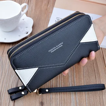 Women Leather Wallet Long Clutch Wallets Money Phone Pocket Double Zipper Wallets Female Large Capacity Card Holder Purses 2020
Women Leather Wallet Long Clutch Wallets Money Phone Pocket Double Zipper Wallets Female Large Capacity Card Holder Purses 2020