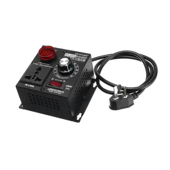 AC 220V 4000W Variable Voltage Regulator Step Down Voltage Converter Transformer Motor Speed Fan Control Controller
AC 220V 4000W Variable Voltage Regulator Step Down Voltage Converter Transformer Motor Speed Fan Control Controller