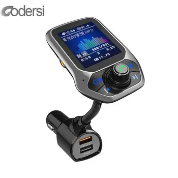 Bluetooth Car Kit Wireless Bluetooth Handsfree Set USB Port QC3.0 Quick Charge Color Screen FM Transmitter MP3 Music Player 
Bluetooth Car Kit Wireless Bluetooth Handsfree Set USB Port QC3.0 Quick Charge Color Screen FM Transmitter MP3 Music Player