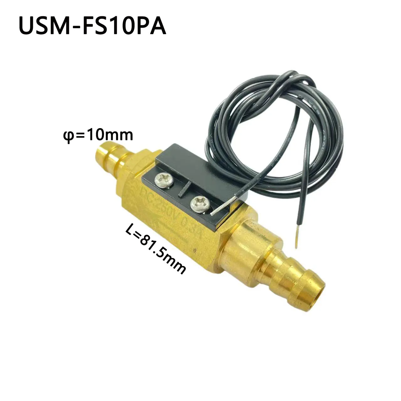 USM-FS10PA 10mm Hall Effect Liquid Water Flow Sensor Switch Flowmeter Meter 1.2-12L/min
USM-FS10PA 10mm Hall Effect Liquid Water Flow Sensor Switch Flowmeter Meter 1.2-12L/min
