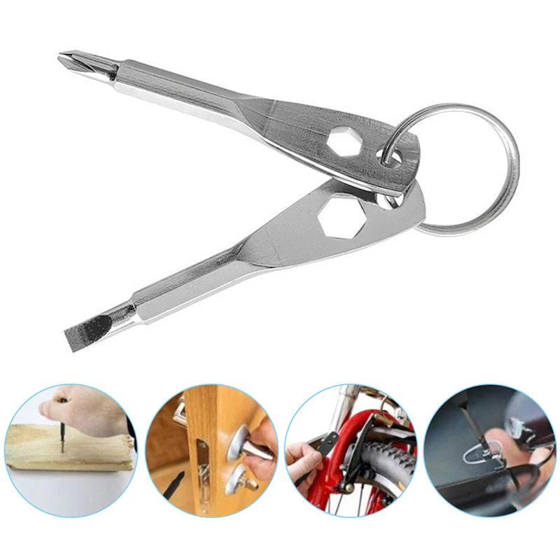 Multifunction Screwdriver Key Shape Slotted Mini Portable Screwdrivers Keychain Slotted Crossed Outdoor Emergency Repair Tools
Multifunction Screwdriver Key Shape Slotted Mini Portable Screwdrivers Keychain Slotted Crossed Outdoor Emergency Repair Tools