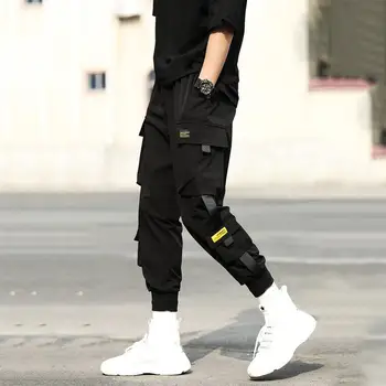 Casual Men Breathable Ankle Tie Pocket Drawstring Cargo Pants Ninth Trousers Men Black Joggers Pants Streetwear Overalls Male
Casual Men Breathable Ankle Tie Pocket Drawstring Cargo Pants Ninth Trousers Men Black Joggers Pants Streetwear Overalls Male
