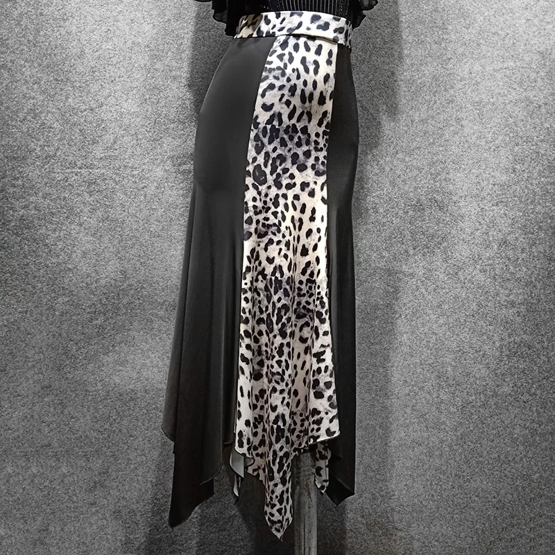 New Ballroom Dance Skirt Balck VS Leopard Print Competition Performance Clothes Ballroom Dress Standard Women Costume VDB931
New Ballroom Dance Skirt Balck VS Leopard Print Competition Performance Clothes Ballroom Dress Standard Women Costume VDB931