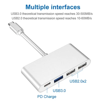 HUB Type-C 4 In 1 USB2.0 With PD Fast Charging Data Transmission usb hub ноутбук планшет флешка Планшеты أجهزة الكمبيوتر المحمو
HUB Type-C 4 In 1 USB2.0 With PD Fast Charging Data Transmission usb hub ноутбук планшет флешка Планшеты أجهزة الكمبيوتر المحمو
