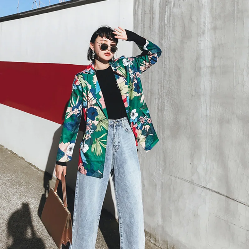 Autumn Clothing Women's 2019 New Style Korean-style Linen Green Printing Small Suit Autumn New Style Mid-length Loose Casual Coa
Autumn Clothing Women's 2019 New Style Korean-style Linen Green Printing Small Suit Autumn New Style Mid-length Loose Casual Coa