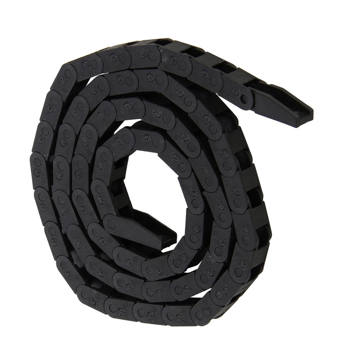 Black CNC Machine Tool 7*7mm Mayitr Plastic Nylon Cable Carrier Drag Chain Nested Wire Carriers Transmission Chains Towline