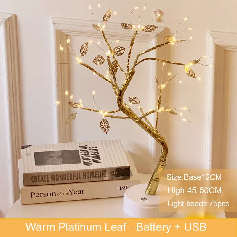 LED Copper Wire Tree Light Firefly Pearl Stars Tree Fairy Light USB Battery Box Table Lamp Night Light Bedroom Christmas Decorat
LED Copper Wire Tree Light Firefly Pearl Stars Tree Fairy Light USB Battery Box Table Lamp Night Light Bedroom Christmas Decorat