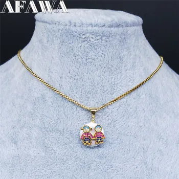 AFAWA 2020 Shell Zircon Copper Stainless Steel Couple Necklace for Women Gold Color Necklace Jewelry colgante mujer N59S01
AFAWA 2020 Shell Zircon Copper Stainless Steel Couple Necklace for Women Gold Color Necklace Jewelry colgante mujer N59S01
