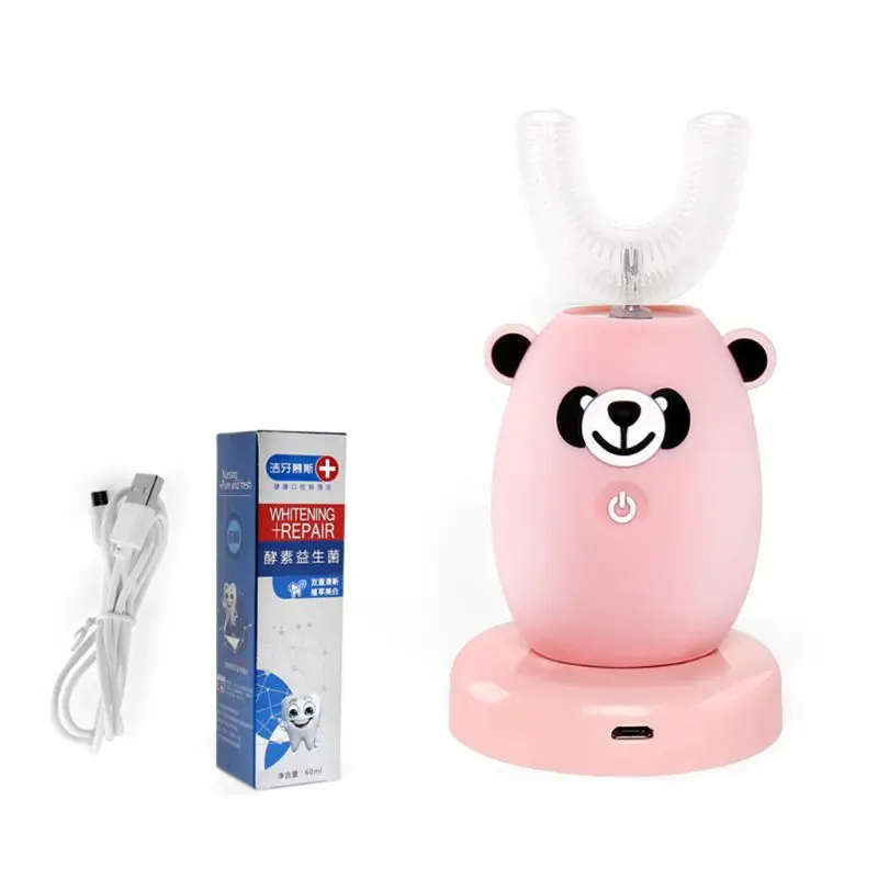 360° U Type Automatic Tooth Brush USB Charging Sonic Electric Kids Toothbrush R2JF
360° U Type Automatic Tooth Brush USB Charging Sonic Electric Kids Toothbrush R2JF