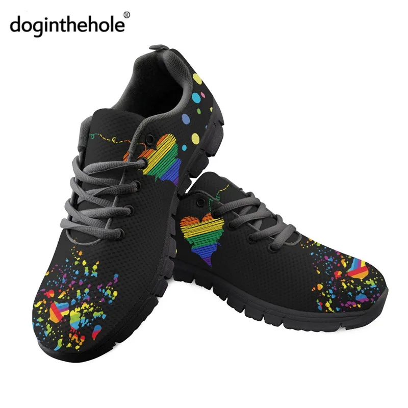 Doginthehole Rainbow Heart Pattern Women Flat Shoes LGBT Gay Love Lesbian Brand Design Mesh Sneakers Casual Summer Footwear 
Doginthehole Rainbow Heart Pattern Women Flat Shoes LGBT Gay Love Lesbian Brand Design Mesh Sneakers Casual Summer Footwear
