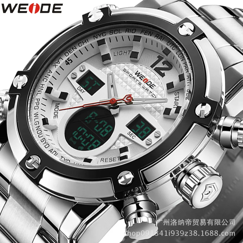 Granville Weide Original Factory Genuine Product Men Multi-functional LCD Display Sports Waterproof Steel Watch Wh5205 
Granville Weide Original Factory Genuine Product Men Multi-functional LCD Display Sports Waterproof Steel Watch Wh5205