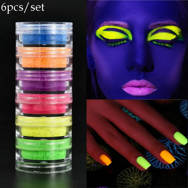 Neon Phosphor Nail Powder Set DIY Fluorescent Glitter Eye Powder Pigment Manicure Luminous Nail Art Decorations Dust Kit
Neon Phosphor Nail Powder Set DIY Fluorescent Glitter Eye Powder Pigment Manicure Luminous Nail Art Decorations Dust Kit