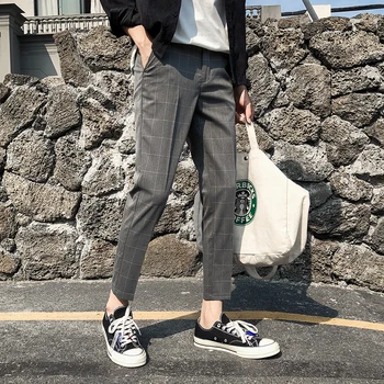 Autumn New Dress Pants Men Slim Fashion Business Casual Plaid Trousers Man Streetwear Versatile Cotton Social Men Pants
Autumn New Dress Pants Men Slim Fashion Business Casual Plaid Trousers Man Streetwear Versatile Cotton Social Men Pants