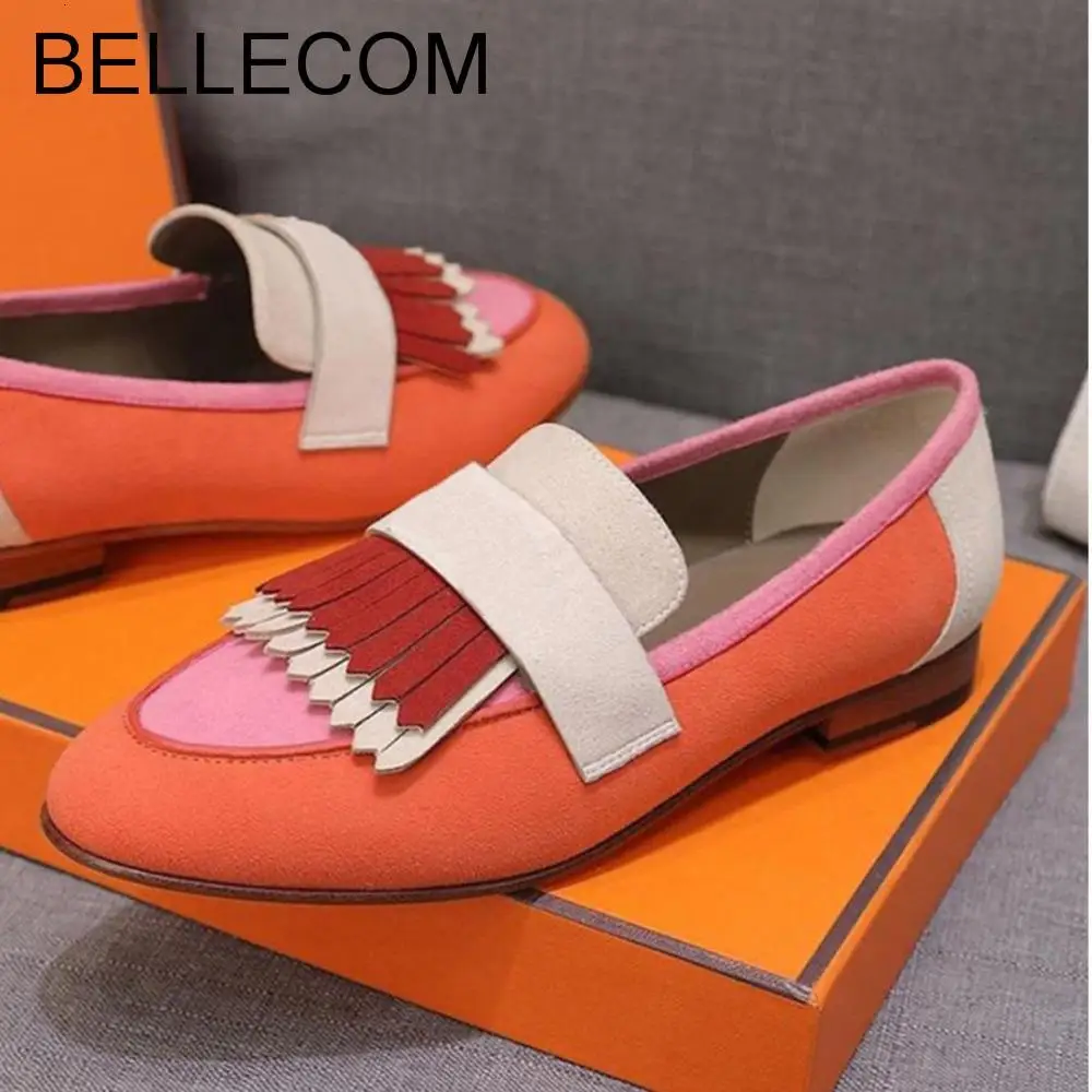 BELLECOM 2019 Fall New Genuine Leather Flat-soled flat Shoes women Female Leisure Liquids Shallow Carrefour Shoes Single Shoes
BELLECOM 2019 Fall New Genuine Leather Flat-soled flat Shoes women Female Leisure Liquids Shallow Carrefour Shoes Single Shoes